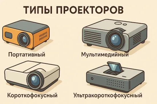 Типы проекторов: разбор технологий, интерфейсов и форматов от А до Я