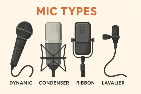 Типы микрофонов: полное руководство для новичков и не только