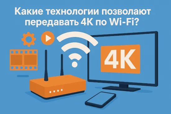 Какие технологии позволяют передавать 4K по Wi‑Fi?