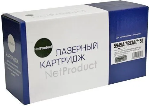 Детальное фото Лазерный картридж NetProduct N-Q5949A/Q7553A аналог картриджа Q7553A / 5949A, черный – описание, характеристики | SMOOG