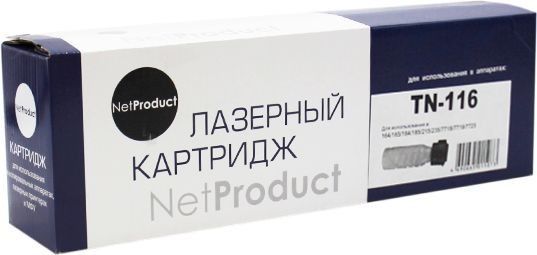 Детальное фото Картридж NetProduct N-TN-116/TN-118 аналог Konica Minolta TN-116/118 чёрный – описание, характеристики | SMOOG