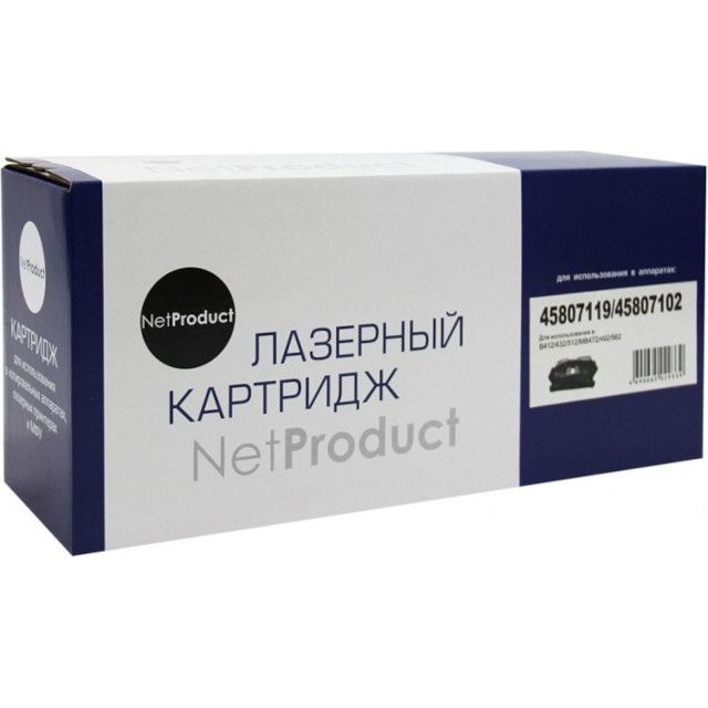 Детальное фото Лазерный картридж NetProduct N-45807119/45807102 аналог картриджа OKI 45807119, черный – описание, характеристики | SMOOG