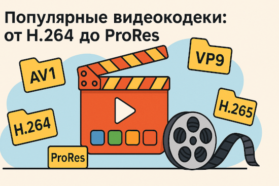 Популярные видеокодеки: от H.264 до ProRes — разбираемся в форматах сжатия видео