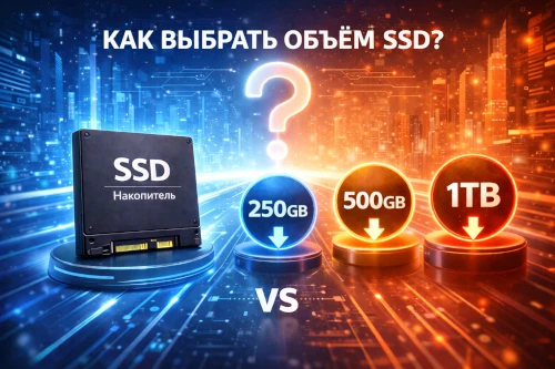 Как выбрать объём SSD: 500 ГБ, 1 ТБ, 2 ТБ и 4 ТБ
