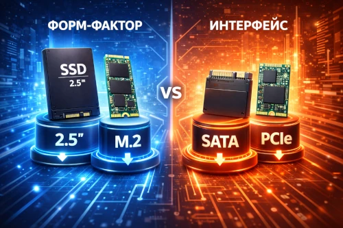 Форм-фактор и интерфейс SSD: M.2, 2.5, U.2, SATA и NVMe