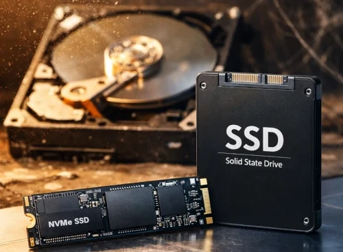 SSD и HDD: иллюстрация к статье «Как выбрать SSD накопитель»