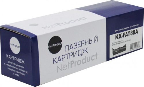 Детальное фото Лазерный картридж NetProduct N-KX-FAT88A аналог картриджа Panasonic KX-FAT88A, черный – описание, характеристики | SMOOG