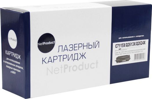 Детальное фото Картридж лазерный NetProduct N-C7115X/Q2613X/Q2624X аналог C7115X/Q2613X/Q2624X, чёрный – описание, характеристики | SMOOG