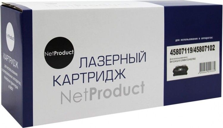 Детальное фото Лазерный картридж NetProduct N-45807119/45807102 аналог картриджа OKI 45807119, черный – описание, характеристики | SMOOG